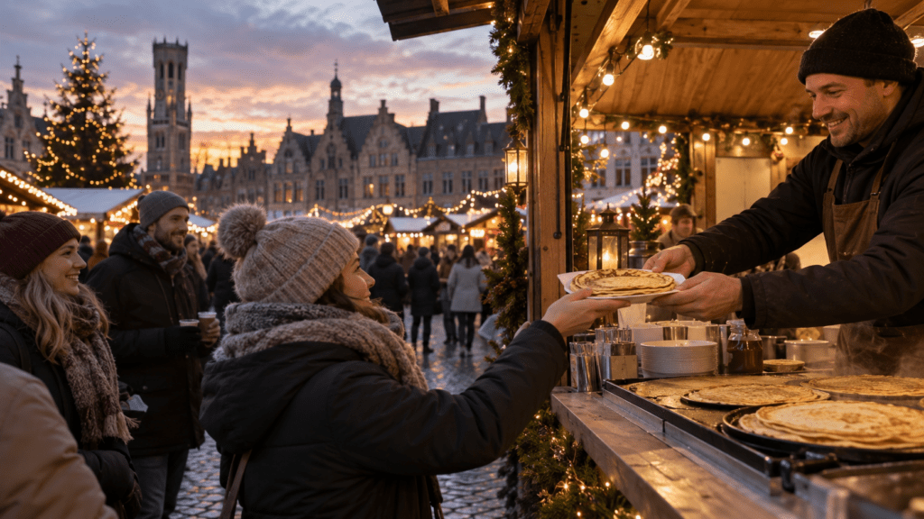 Kerstmarkten - Verse Pannenkoeken